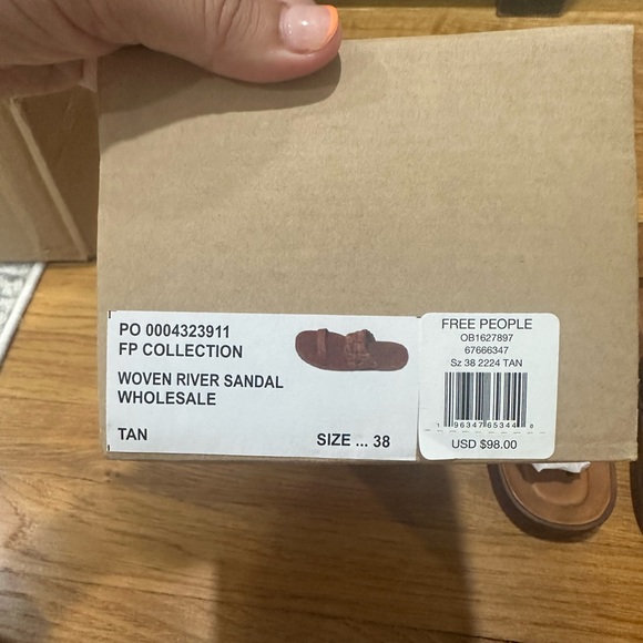 Free People Winding River Sandal - Sienna - Size 38 - Picture 2 of 4